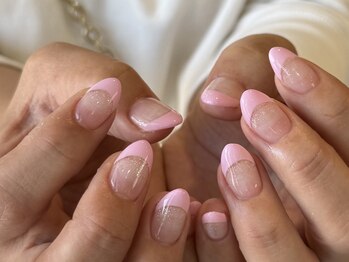 ミミン バイ フェリモ(mimin.by felimo)/フレンチネイル+ベースカラー