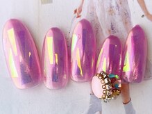 ネイルサロンフォーユー(for u)/シールミラーネイル¥7980k