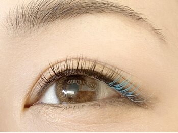 ミニョンアイラッシュデザインサロン 北花田店/フラットマットラッシュ カラー