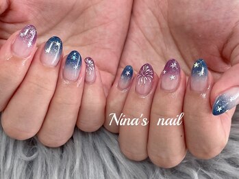 ニナズネイル(Nina's Nail)/花火ネイル