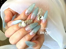 ネージュ(neige)/韓国ネイル　ロングネイル　