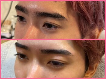 スリーピース(3Peace)/ストレート眉 Before/After