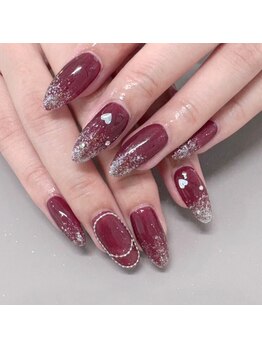 ラメグラデーションネイル