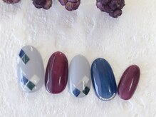 ナル バイ ネイルブレイク(Nalu by Nail Break)/冬×アーガイル