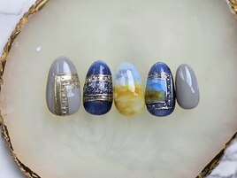 絵画ネイル