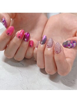 ブラン(blanc)/ピンクネイル