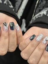 モツヲネイル(motsu.O! NAIL)/オンブレ×アニマル柄デザイン