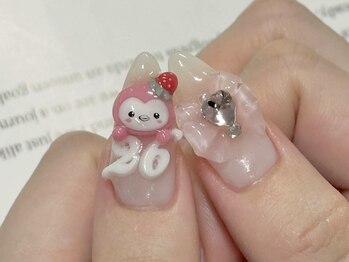 ジェミーネイル シンジュク(Jemiy nail shinjuku)/【Aoi】推し立体パーツ¥10000