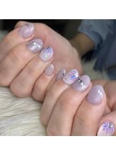 アオマリー(Aomalie)/梅雨フラワーネイル　￥11,330