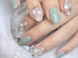 お花ネイル