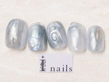 アイネイルズ 池袋店(I-nails)/アイスブルーオーロラ