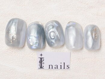 アイネイルズ 池袋店(I-nails)/アイスブルーオーロラ