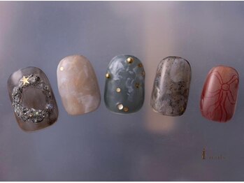アイネイルズ 吉祥寺店(I nails)/個性派手描きクリスマスネイル