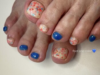 ルカ 原宿(lux)/フットネイル　バイカラー