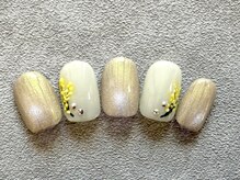 エムズサロン(M's Salon.)/ミモザネイル/定額ネイル¥8900