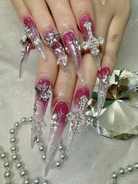 ピンクラメグラデーション