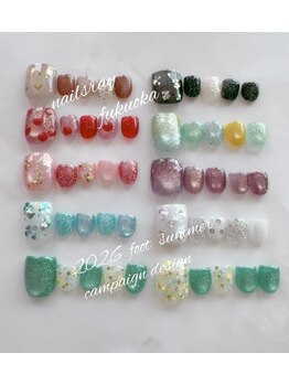 ネイルズレイ(Nails Ray)/フットキャンペーンデザイン