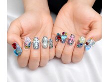 Fleur Nail Salon【パラジェル・フィルイン・マグネット・長さだし】の雰囲気（かわいいパーツ、ワンホンデザイン多数☆）