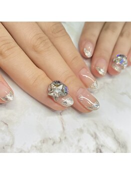 フェアリーヘア ニーナ(Fairy Hair Ni-na)/ガラスフレンチ☆スワロフスキー