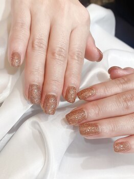 エクラ(eclat)/秋色フラッシュネイル