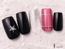 アイネイルズ 横浜WEST店(I-nails)/Y2Kピンクチェックスター8000円