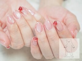 バレンタインネイル ハート