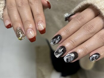 アトリエイチマルサン(アトリエ103)の写真/【持ち込みニュアンスデザイン￥9500～】パラジェルで薄爪解決◎追加料金なし！高技術と＆丁寧なケアを徹底