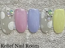 リリーフネイルルーム(RELiEF NAiL ROOM)の雰囲気（最新のデザインジェルも豊富です♪）