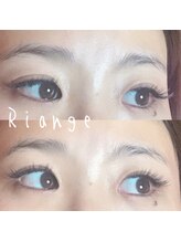 リアンジュ(Riange)/グレイシュブラウン★ターコイズ