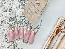 ネイルサロン&スクール ジーナ(GINA)/ニュアンス×ゴールド