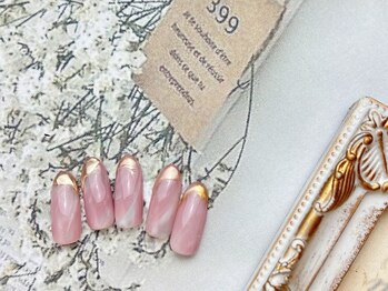 ネイルサロン&スクール ジーナ(GINA)/ニュアンス×ゴールド