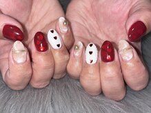 シェルネイル(SHELL NAIL)/ハート/ニット/staff:kumagai