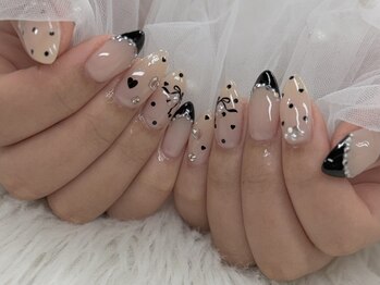 テネル 横浜(tener)/>>黒ガーリーネイル◎