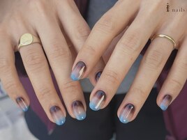 グラデーションニットネイル