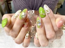 ダブルムーンビューティフル(DOUBLEmoonBeautiful)/春を感じるピンクとグリーン♪