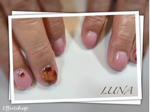 ネイルアンドまつ毛エクステ ルーナ 八王子店/☆べっ甲柄ネイル☆