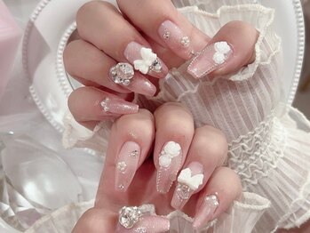 ミス シャーリー(Miss Shirley)/【ホワイトリボン×フラワー】