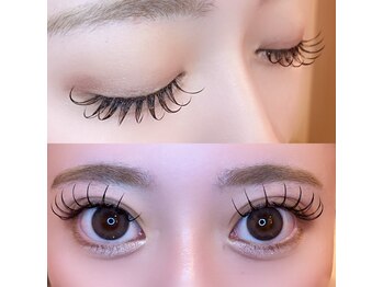 カリナ モナネイル 難波店(CARINA × monanail)の写真/【ずっと同価格￥5500★】目の形に合わせたオーダーメイドまつげパーマ！ビューラー要らず、メイク時短♪