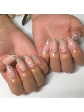 ネイルキュート アンド クールラッシュ 亀有店(nailcute & CoolLash)/バーチャルフレンチクリア