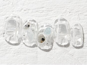 ジェミーネイル エビス(Jemiy nail ebisu)/クリア石チェック6980yen