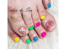 サロンドルア 亀有(Salon de Lua)/カラフルフットネイル
