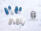 デニム×ホワイトチェック