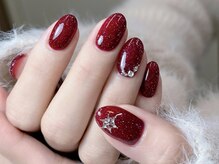 #シンプルデザイン#シンプル#赤ネイル