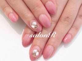 カラーグラデーション+アート2本