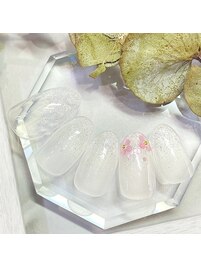 ホログラムフラワーネイル