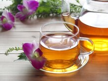 施術後はお茶を飲みながらリラックスタイム♪