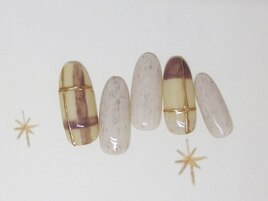 ニットチェックネイル