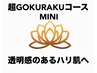 超GOKURAKUコース MINI    透明感のあるハリ肌へ  90分　¥15,800