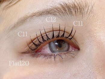 アフェプラス トータルビューティーサロン 香里園店(affe+ total beauty salon)/フラットラッシュ　120本