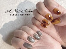 エーネイルサロン プラーカ本店(A-Nail Salon)/　べっ甲×マグネット